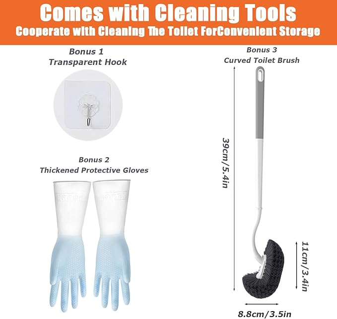 Upgraded Toilet Plunger,High Pressure Toilet Plunger,Powerful Air Drain Unclogger,Toilet Brush and Plunger Set,Toilet Snakes for Unclogging, Universal Unclogger tool for Bathroom(Plunger Upgrade)