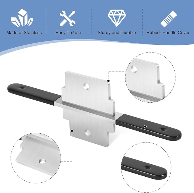 Waste Drain Tool, Stainless Steel Waste Drain Tool for 3 Tier Sink in Commercial Kitchens, Twist and Lever Mechanism, Waste Drain Installation and Removal Tool