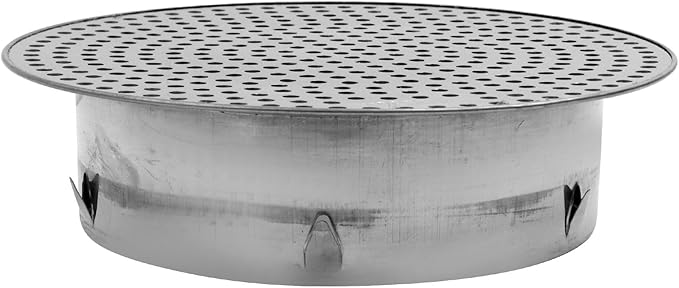 Antrader Floor Drain Cover,6.69 Inch Stainless Steel Floor Drain,Sewer Drain Cover for Outdoor Yard Pipe Roof Balcony,Silver Tone (1Pcs)