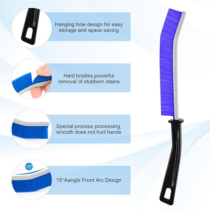 13Pcs Crevice Cleaning Brush Set, Multifunctional Hard Bristle Crevice Cleaning Brushes Tools for Deep Cleaning Gaps, Kitchens, Tight Spaces, Corners, Bottles, Cups, Teapots, Sinks, Bathrooms