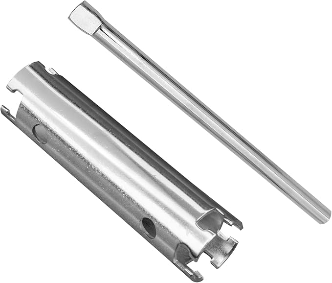 Basket Strainer Wrench Long Enough to Work on Deep Modern Universal Sink Double-ended 1/2" & 3/8" with Sliding Handle Kitchen Tool