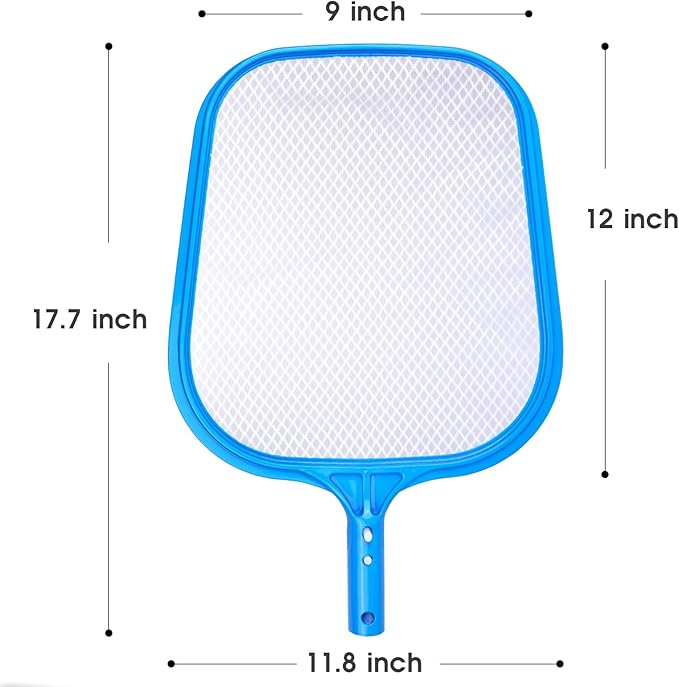 TidyMister New Diamond Netting Fine Mesh Pool Skimmer Net for Hot Tub Spa Handy Leaf Skimmer for Pools Fit with Standard Size 1-1/4'' Pole