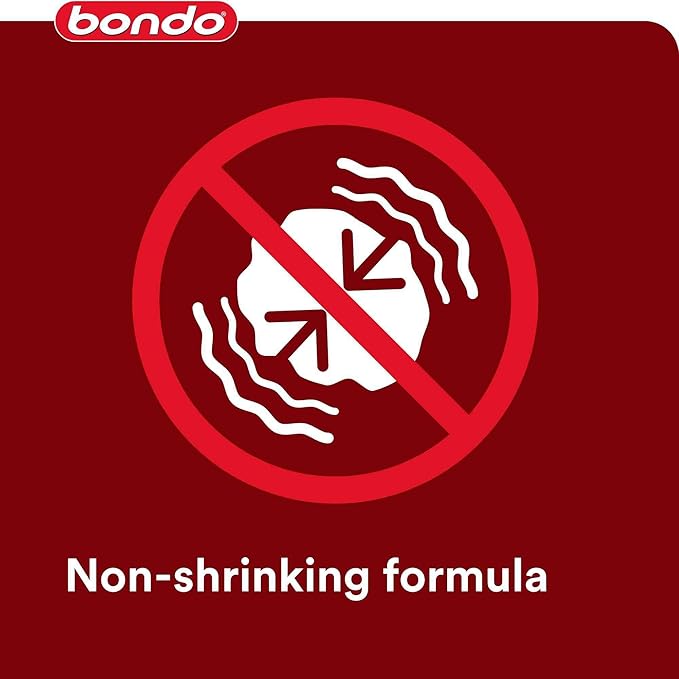 Bondo Glazing and Spot Putty, Fills Pinholes, Scratches, Minor Dings & Hairline Cracks, 4.5 oz, 1 Tube