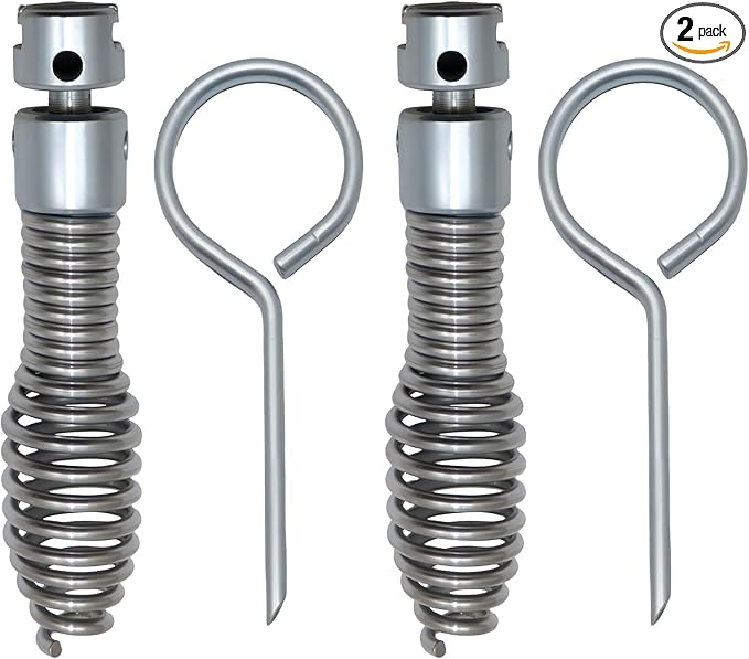 2 Pack 63065 Drop Head Auger T-217 4",Compatible With Ridgid K-40/45,K-50/K-3800/K-400,110 mm Steel,Replace for 63065