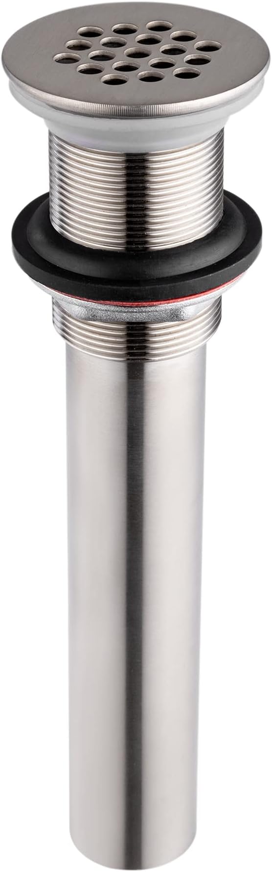 Grid Drain Strainer Assembly Without Overflow for Bathroom Sink, C.O. Plug Grid Lavatory Drain, Bathroom Sink Grid Strainer by Artiwell, Brushed Nickel