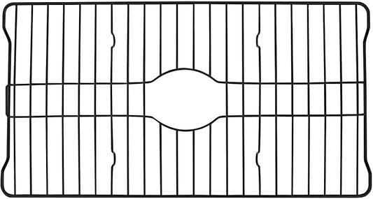 Better Houseware Sink Protectors for Kitchen Sink, Protective Metal Grid, 18.1x12.3x1 inches, Black Kitchen Sink Mat to Shield Sink Base from Scratches, Rust-Resistant Coating, L