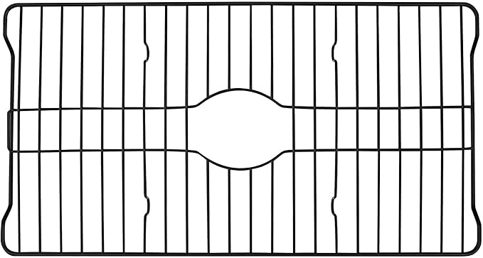 Better Houseware Sink Protectors for Kitchen Sink, Protective Metal Grid, 18.1x12.3x1 inches, Black Kitchen Sink Mat to Shield Sink Base from Scratches, Rust-Resistant Coating, L