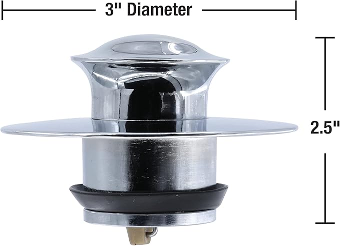 Danco 10528 EZ Drain Cover for Bathtub, Chrome 4.6 x 4.4 x 5.9 inches