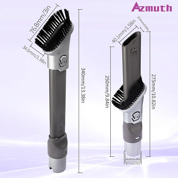 3 Pack for Shark Vacuum Brush Attachment and 2-in-1 Shark Crevice Tool Replacement Rotator, Rocket, DuoClean, Apex, Navigator, NV752, NV650, HV322, HV301, AZ2001, HZ2002