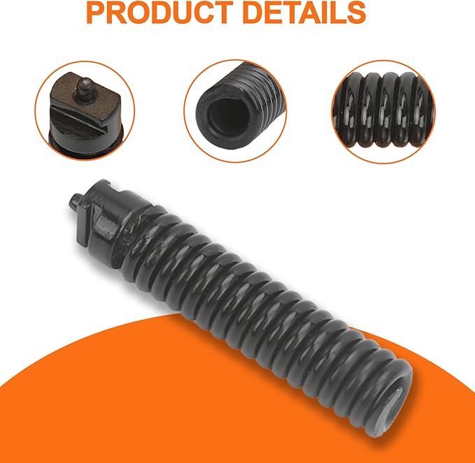 91042 Cable Repair Coupling Suitable for RIDGID Drain Cleaner Fittings, 1/2-Inch IW Sewer Drain Cleaner Snake Cable Repair End Connector for K-380 K-400 K-3800 Accessories, Twist-On Replacement