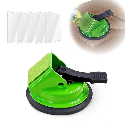 NAACOO Heavy Duty Floor Gap Fixer Tool, 45°Striking Surface Floor Gap Repair Tool, Made of Iron & Enhanced Suction Cup. with 5pcs Sticky Pads for Fixer Laminate/Vinyl Flooring Tools.