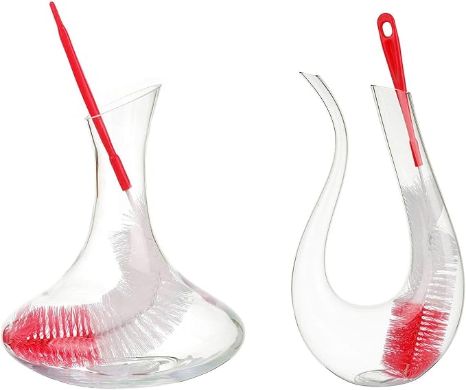 ALINK 16 inch Extra Long Red Bottle Cleaning Brush Cleaner for Washing Narrow Neck Beer/Wine/Thermos/Sport Well, Brewing Bottles, Hummingbird Feeder