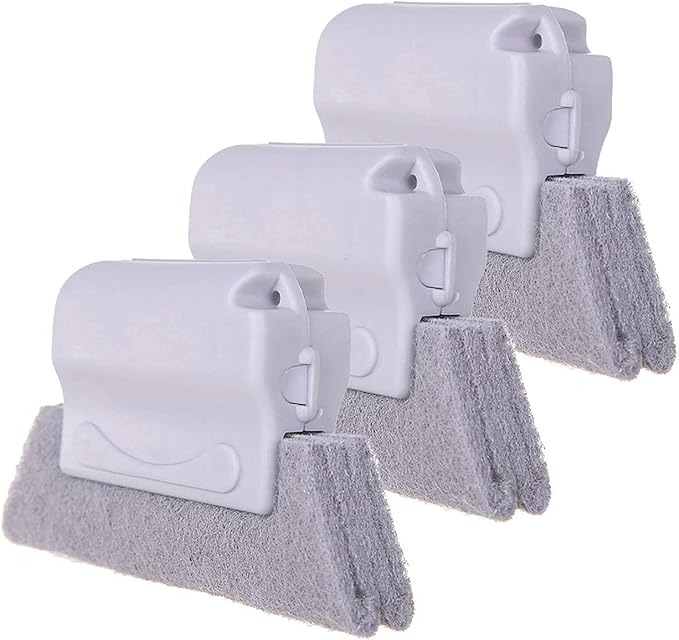 Groove Gap Cloth Window Door Track Multifunctional Cleaning Brush Color: Beige/Gray/Blue (Random Color Matching)3PCS