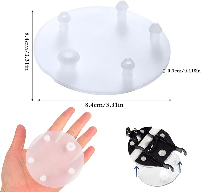 Replacement for Vormax Toilet Tank Silicone Flapper Seal Gasket 3'' - Fit for American Standard 7381424-100.0070A (4 Pack)