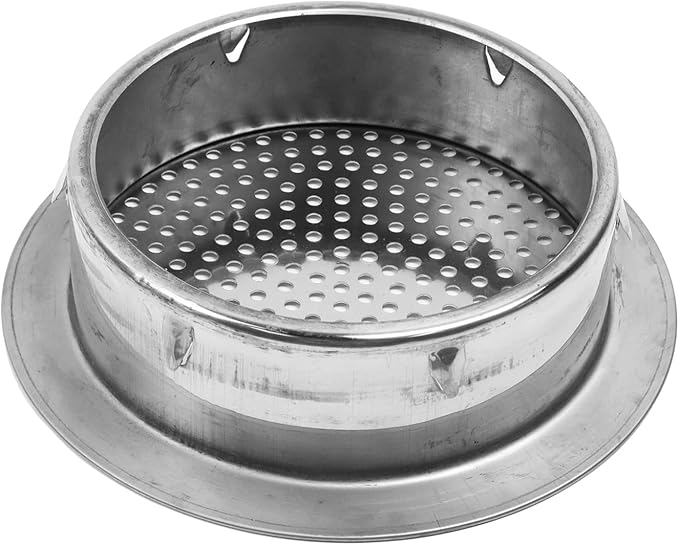 Antrader Floor Drain Cover,6.69 Inch Stainless Steel Floor Drain,Sewer Drain Cover for Outdoor Yard Pipe Roof Balcony,Silver Tone (1Pcs)