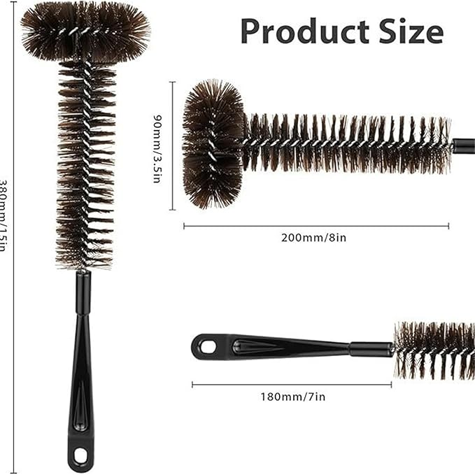 2 Pack Garbage Disposal Cleaner Brush 15" Extra Long Handle for Deep Cleaning Sink Drain Cleaning Brush, 15 Inch Long Handle, Garbage Disposal Cleaner