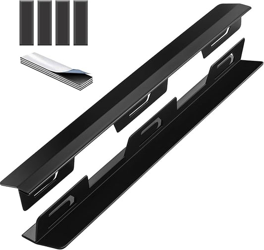 Stove Gap Covers Stainless Steel, 2PCS Anti-slip Not Sharp 13.8"~27" Adjustable Oven Gap Filler for Counter, Stove Guards Effectively Protect Cooktop Trim Kit Suitable for Surface