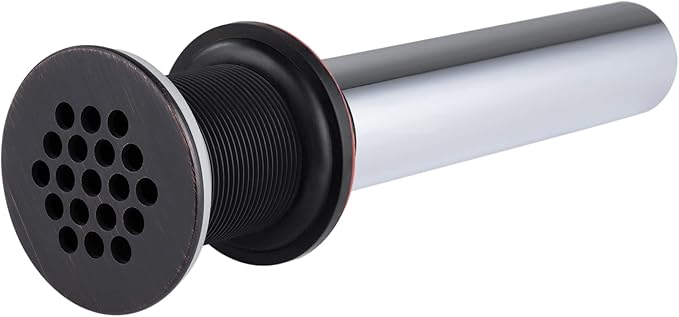 Grid Drain Strainer Assembly Without Overflow for Bathroom Sink, C.O. Plug Grid Lavatory Drain, Bathroom Sink Grid Strainer by Artiwell, Oil Rubbed Bronze