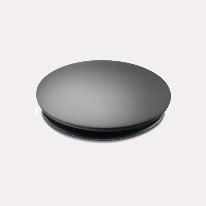 Bathroom Lavatory Vanity Vessel Sink Drain, Pop Up Drain Stopper Without Overflow, Black