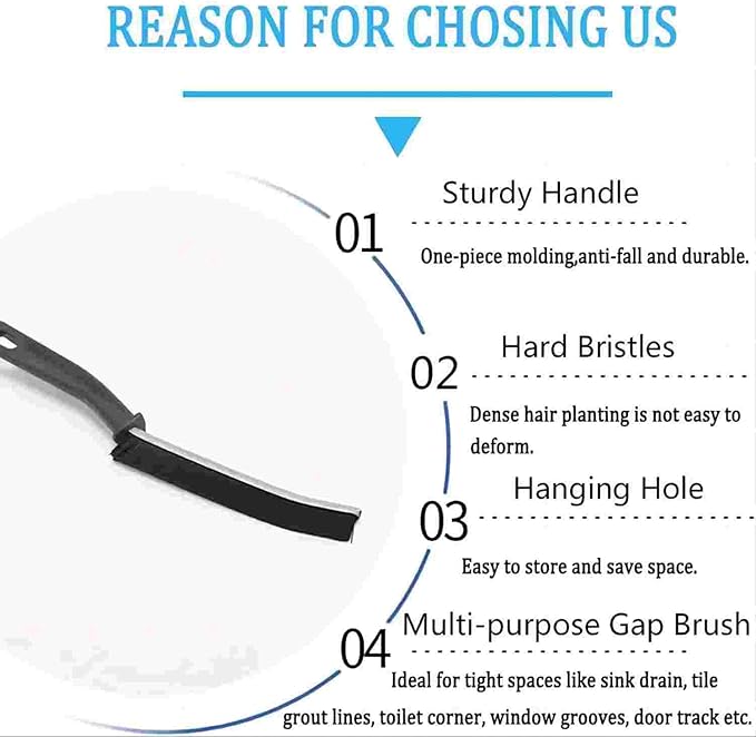 Crevice Cleaning Brushes Tool kit Small Brush Disposable Toilet Brush Deep Cleaning Brush Shower Nozzle Anti-Clogging Pore Gap for Gap Corner of Stove Hard to Reach Cleaning Tools