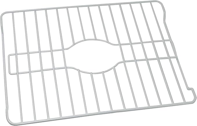 Better Houseware Sink Protectors for Kitchen Sink, Protective Metal Grid, 18.1x12.3x1 inches, White Kitchen Sink Mat to Shield Sink Base from Scratches, Rust-Resistant Coating, L