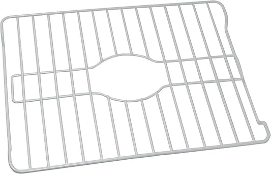 Better Houseware Sink Protectors for Kitchen Sink, Protective Metal Grid, 18.1x12.3x1 inches, White Kitchen Sink Mat to Shield Sink Base from Scratches, Rust-Resistant Coating, L