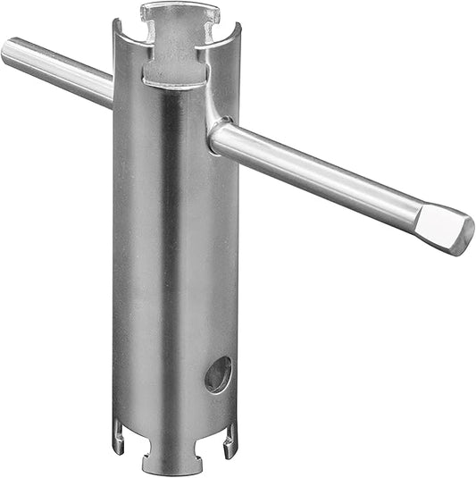 Basket Strainer Wrench Long Enough to Work on Deep Modern Universal Sink Double-ended 1/2" & 3/8" with Sliding Handle Kitchen Tool