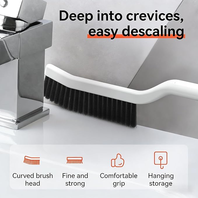 11PCS Crevice Cleaning Brush Set, Hard Bristle Gap Cleaning Tool, Deep Clean Brush for Kitchen Bathroom Sink Grout Corner Crevice & Tight Spaces