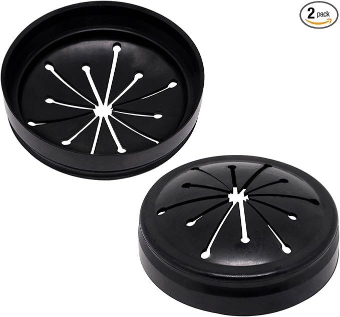 2pcs 3-3/8" Garbage Disposal Splash Guard, Quiet Garbage Guard Disposal Drain Cover Garbage Disposals Rubber Drain Plugs Sink Splash Guard Replacement (Style B)