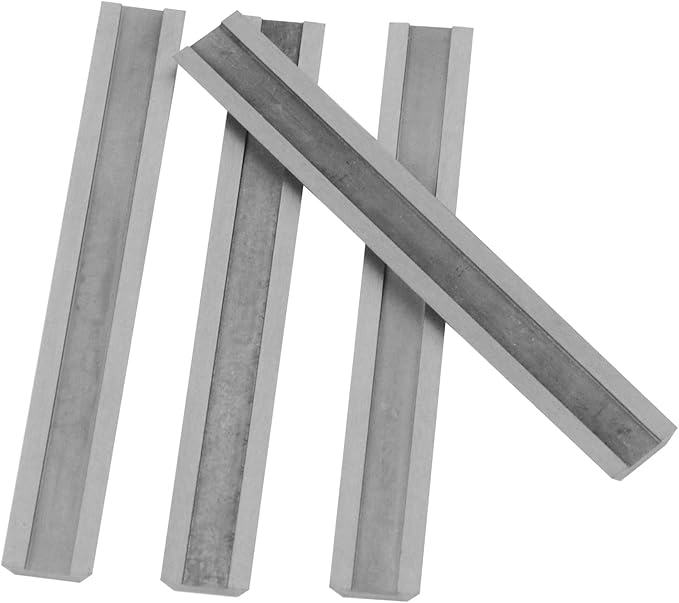 2.5" Carbide Paint Scraper Blades, Double-Edged Reversible Replacement Tungsten Steel Blades, Fit for 2.5in scraper, for Removing Paint, Wood, Glue and Grout - 4pcs