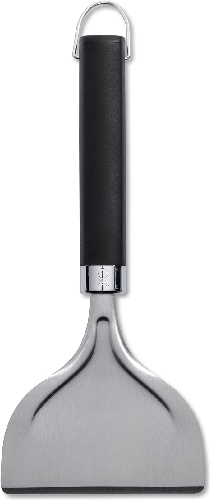 Weber Stainless Steel Griddle Scraper – Non‑Slip Easy‑Grip Handle with Hang Loop for Efficient Grease & Grime Removal, Dishwasher Safe