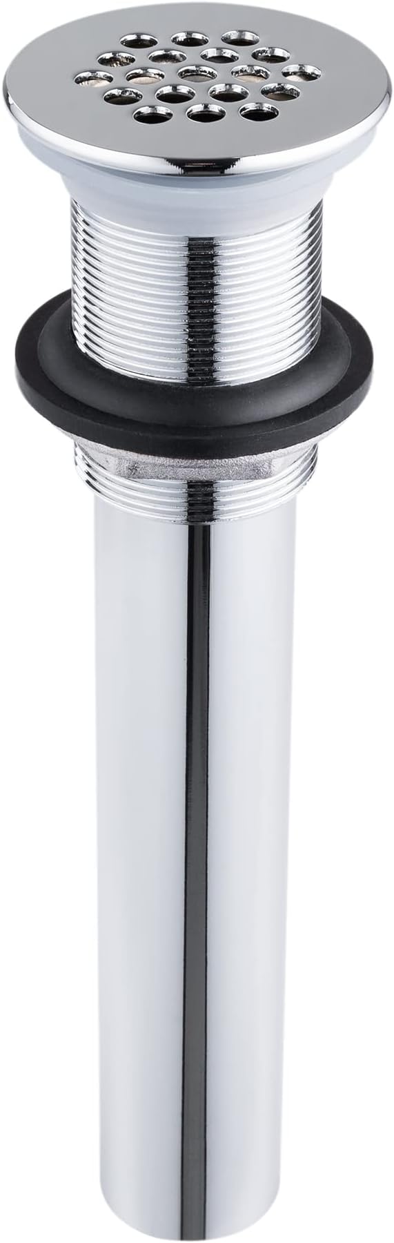 Grid Drain Strainer Assembly Without Overflow for Bathroom Sink, C.O. Plug Grid Lavatory Drain, Bathroom Sink Grid Strainer by Artiwell, Chrome Plated