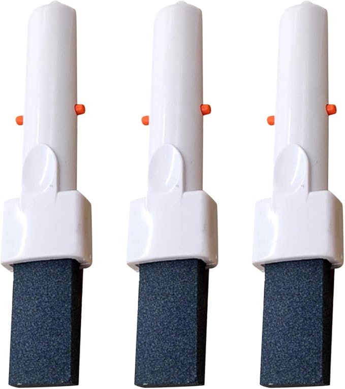Pool Pumice Stone, 3-Pack Pool Cleaning Pumice Stone Stain Remover with Clip-On Handle for Cleaning Toilet Bowl Ring Remover and Removing Toilet Bowl Ring, Bath, Kitchen, Poo-l