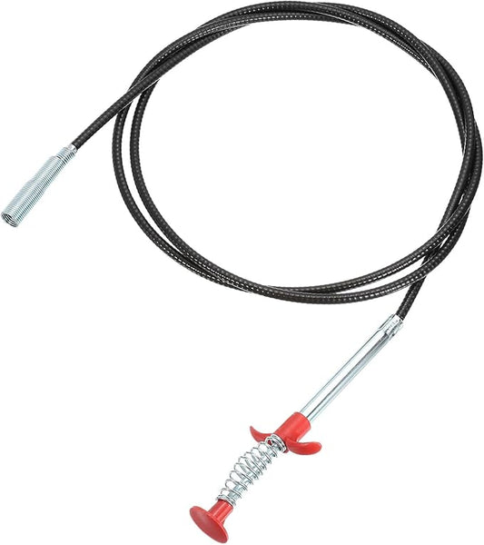 uxcell 78.74" Drain Clog Remover, Gutter Cleaning Tools Drain Cleaner, Flexible Grabber Claw Pick Up Reacher for Kitchen Bathroom Tub