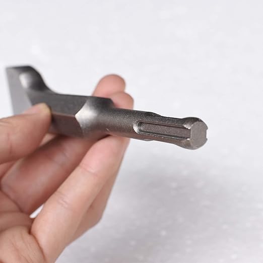 6 1/8 in. x 1 1/2 in. SDS Plus Tuckpointing Mortar Raking Bit, Tile Thinset Removal Floor Scraper Bit, 4 Tips Concrete Repair Patch Prepare Bushing Tool Bit for Rotary Hammer