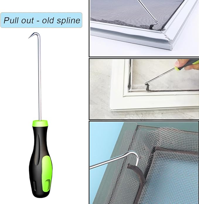 King&Charles Screen Roller Tool, Roller with Bearing - Screen Repair/Spline Tool to Installing/Replace Window Mesh.