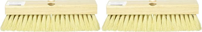 08755 Tampico Deck Scrub Brush with 1 Tapered and 1 Threaded Hole, 10-Inch (Pack of 2)