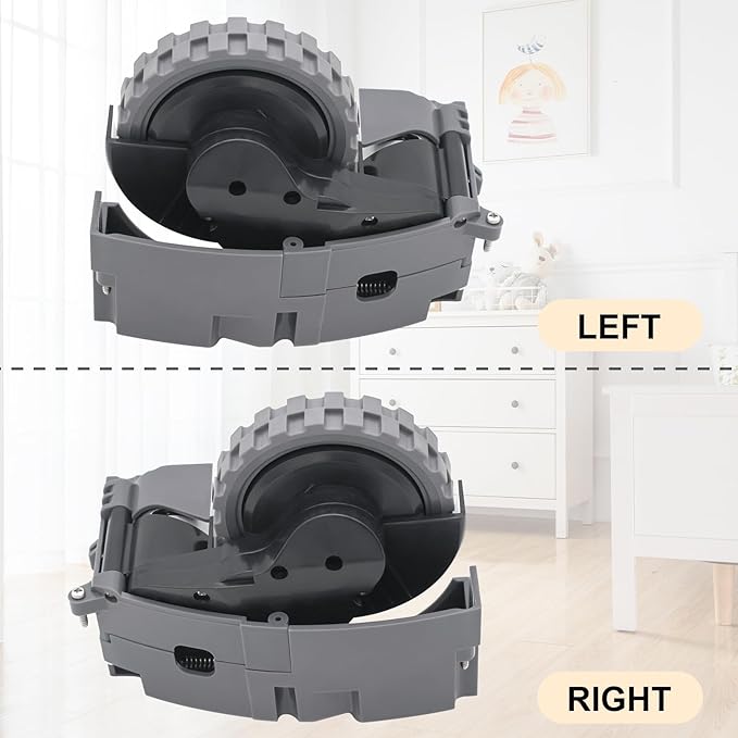 Left and Right Drive Wheel Module Pair compatible with iROBOT Roomba 500 600 700 800 900 Series Vacuum Cleaner Replacement Parts Accessories