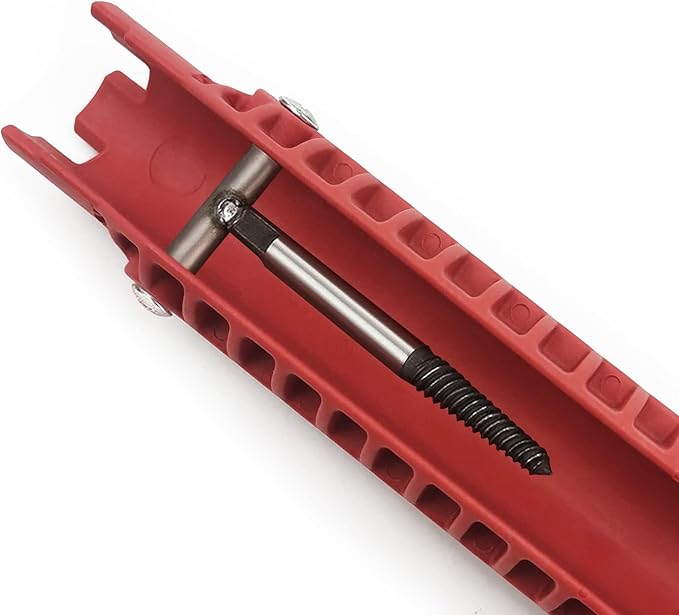 Basin Wrench, Faucet and Sink Installer Tool Multifunctional Plumbing Tool Pipe Extractor for Sink Bathroom Kitchen Toilet Plumbing