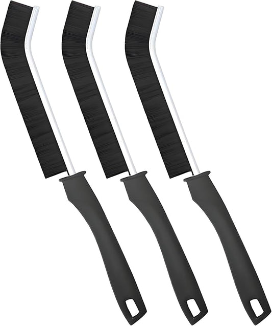 Grout Brush Stiff Bristle, Crevice Cleaning Brush for Tight Spaces, Multi-Surface Scrubber for Kitchen Sink, Bathroom Tile,Toilet,Window Tracks & Faucets - 3 Pack