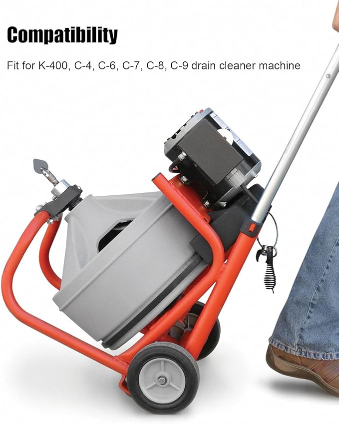 10 PCS Drain Snake Drill Attachment, Drain Cleaner Combination Cutter Head Fit for Rid-gid K400 C4 C6 C7 C8 C9 Drain Cleaner Machine, for 5/8" Drain Snake Cable Heads Tips, Drain Auger Cutter Kit