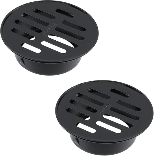 Antrader 2pcs Round Floor Drain Cover,2.6 Inch Stainless Steel Floor Drain,Sewer Drain Cover For Outdoor Yard Pipe Roof Balcony