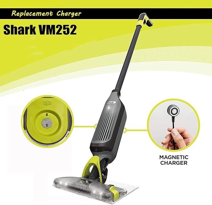 Shark VM252 Compatible Magnetic Charger for Cordless Hard Floor Vacuum Mop