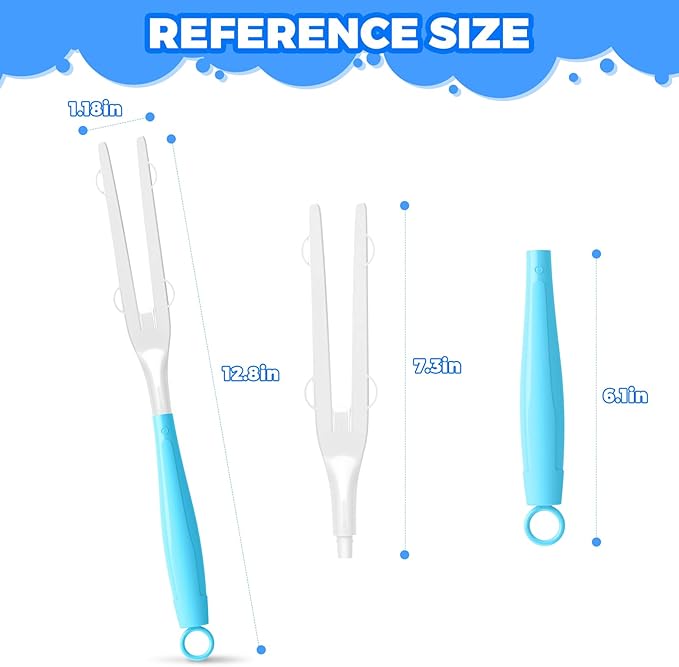 10PCS Duster Refills Folding Handles Set Compatible with Swiffer Dusters,Disposable Static Dust Removal Brush Handle for Dusting Electronics,Furniture,Blinds,Ceiling Fans (10, Blue)