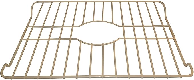 Better Houseware Sink Protectors for Kitchen Sink, Protective Metal Grid, 18.1x12.3x1 inches, Almond Kitchen Sink Mat to Shield Sink Base from Scratches, Rust-Resistant Coating, L