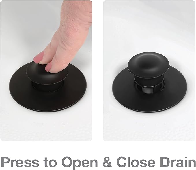 Danco EZ Drain Cover in Matte Black (12355)