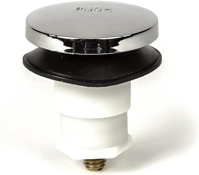 Toe Touch (Tip Toe, Foot Actuated) Bath Tub/Bathtub Drain Stopper Includes 3/8" and 5/16" Fittings Chrome