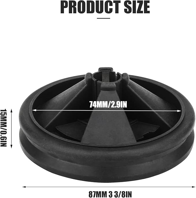 Garbage Disposal Splash Guards, 3 3/8" EPDM Rubber Drain Insert for InSinkErator Evolution Series 2024 Upgraded Rubber QCB-AM Sink Disposal Splash Guard（2-Pack）