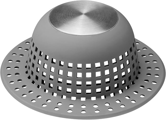 Aluvor Shower Drain Hair Catcher Bathtub Drain Cover Shower Protector for Pop-Up & Regular Drains