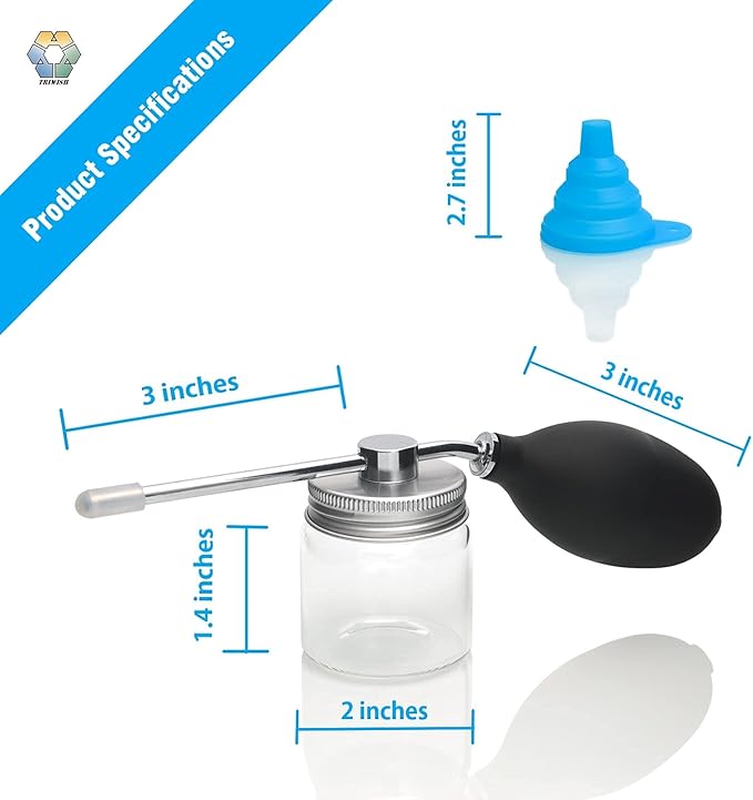 Diatomaceous Earth Food Grade Bulb Duster, Powder Duster, Powder Dispenser, Home Powder Applicator, Puffer Sprayer for Multi Purpose Indoor and Outdoor Use